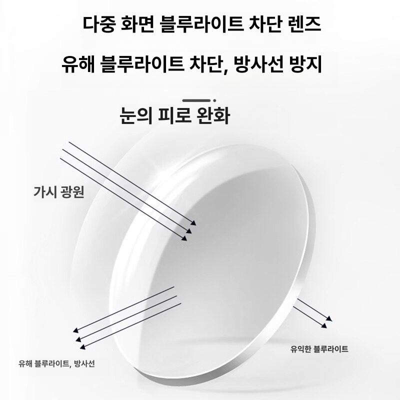 방풍안경 뿔테 김서림방지 남여공용 투명 프레임 꽃가루 그레이 - 상세 이미지 5