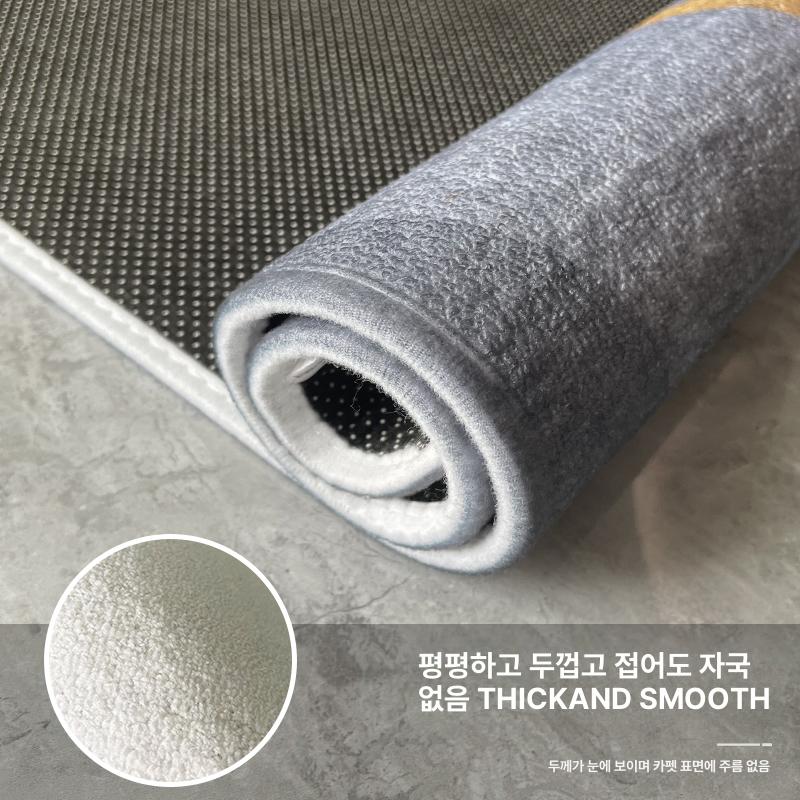 방음 러그 북유럽 모던 거실 침실 대형 카펫 계절용 베드룸 인테리어 매트 - 상세 이미지 4