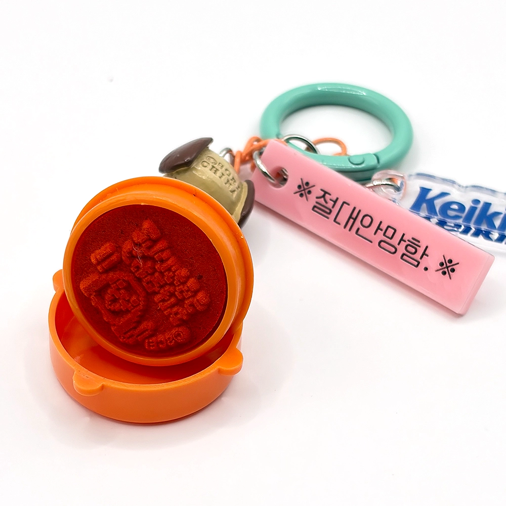 [케이키키] 도코데모 잇쇼 피에르 스탬프 절대안망함 키링 열쇠고리 - 상세 이미지 3
