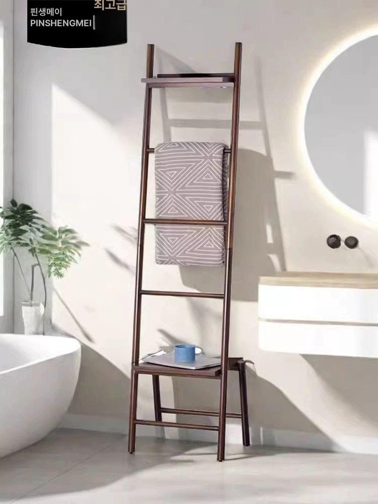 원목 사다리 베란다 받침대 북타워 랙 화분 진열장 책꽂이 수납장 다용도선반 캐비닛 - 상세 이미지 2