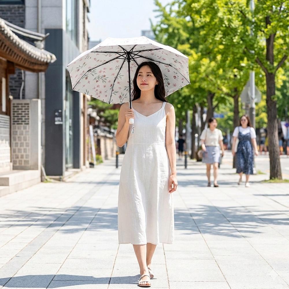 자외선차단 암막 우양산 3단 자동 양산겸우산 튼튼한 원터치 선물용 - 상품 이미지