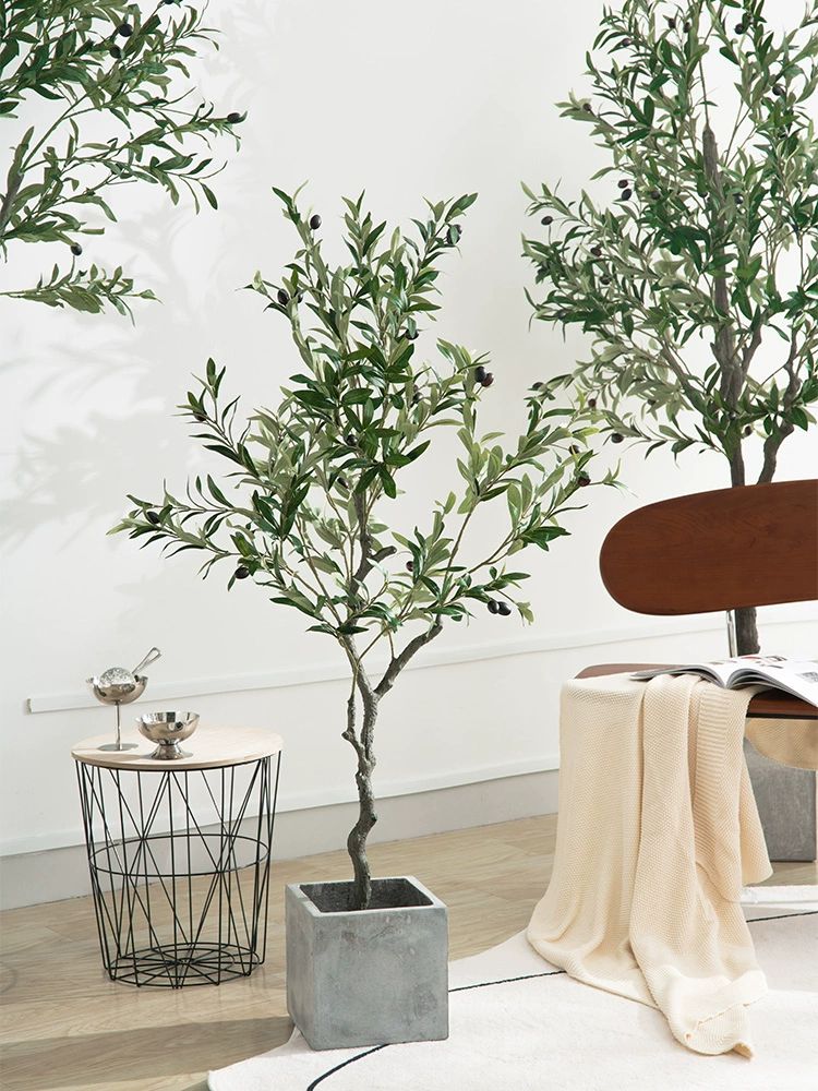 인조 올리브 나무 북유럽 장식 조화 인테리어 실내 심은 올리브나무 2m - 상세 이미지 2