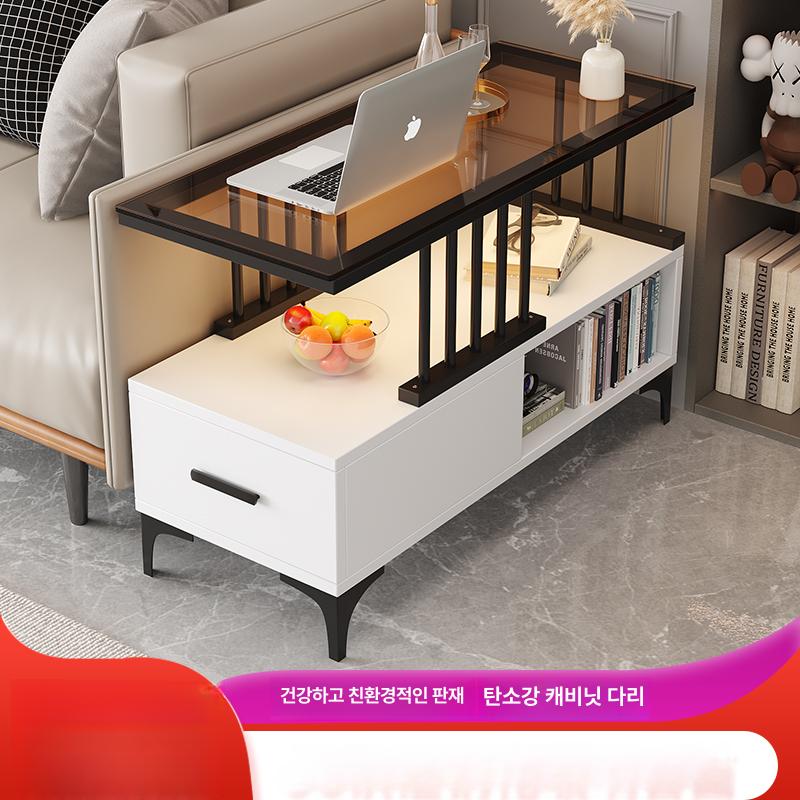 침대옆 협탁 소파팔찌 선반식 틈새수납 거실 보조탁자 슬림형 간편정리 베드사이드 - 상세 이미지 2