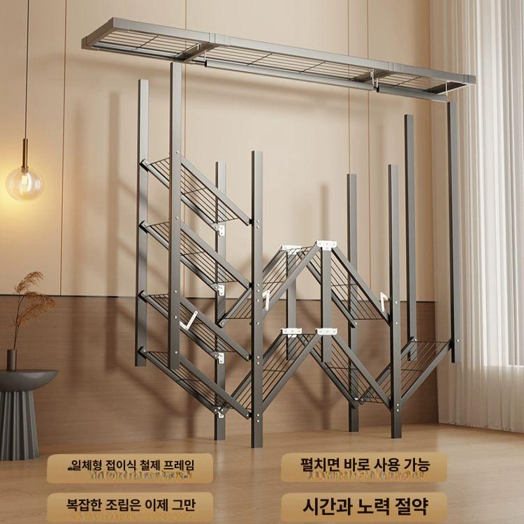 접이식옷장 원룸 튼튼한 간편한 폴딩 행거 캐비닛 접이식 - 상세 이미지 2