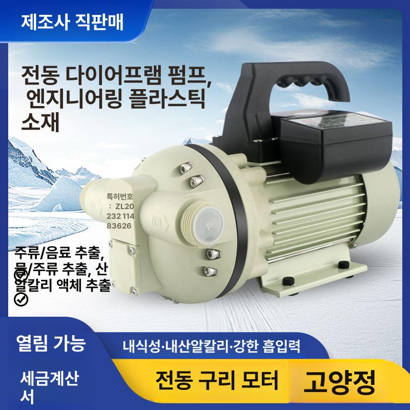 전기다이어프램 워터펌프 자흡식 농업용 관개 양수기 부식방지 고압 다이어프램펌프 - 상세 이미지 3