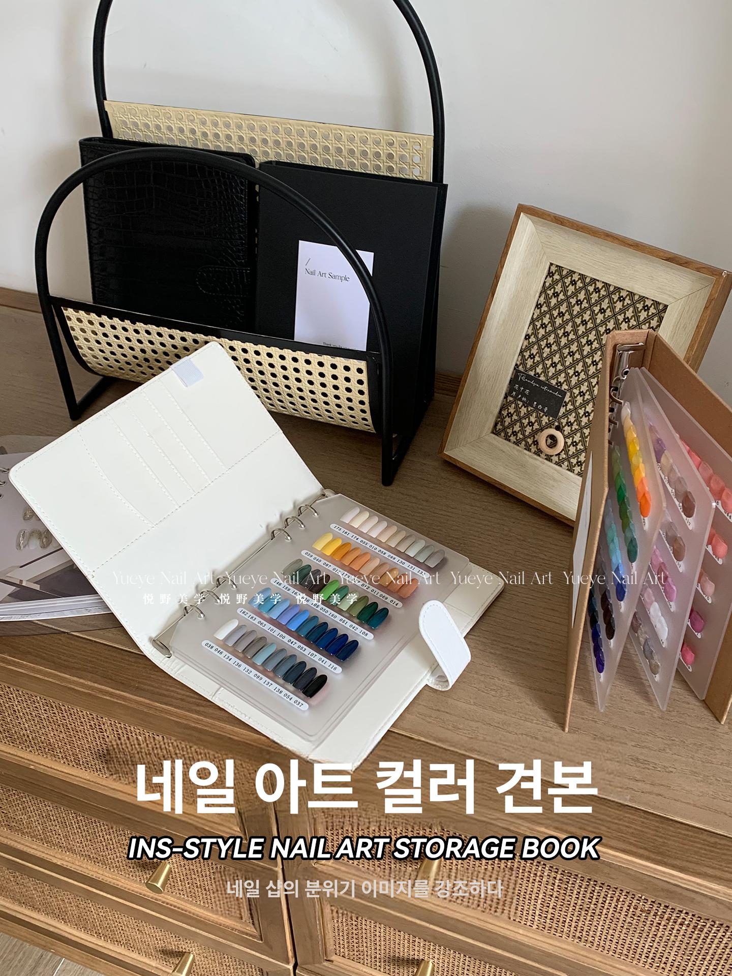 네일샘플북 색상선택 전문가용 네일팔레트 매장디스플레이 컬러참고 탁상형 - 상세 이미지 5
