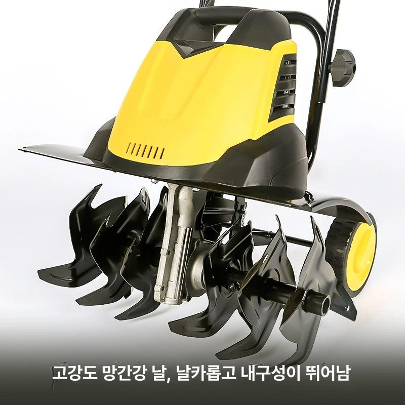 소형 경운기 텃밭 밭갈이 경작 제초 농업용 전동 관리기 농장 용품 - 상세 이미지 4