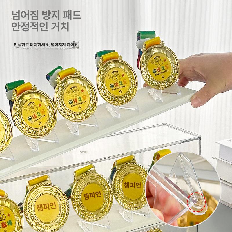 마라톤 메달보관함 투명 케이스 메달 전시 등산 달리기 태권도 수영 줄넘기 대회 - 상세 이미지 4