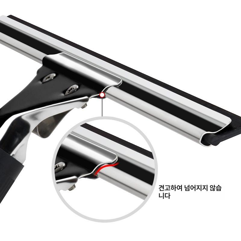 망원형 신축 창문청소기 스테인리스 장대 고층 외벽 유리 세척 도구 - 상세 이미지 5