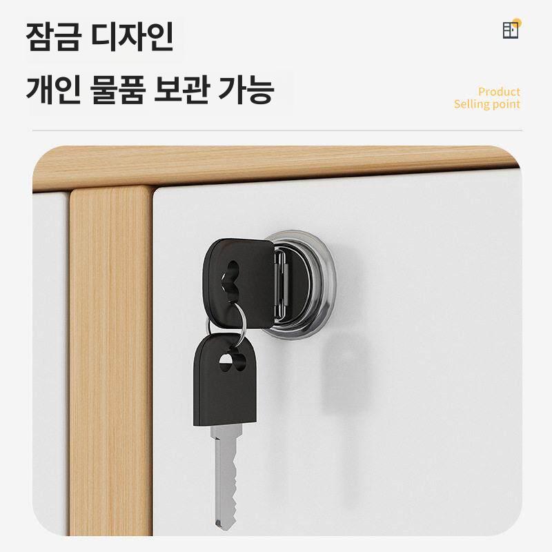 프린터받침대 서랍식 책상용 이동형 사무용 보조 수납 스탠드 높이조절 - 상세 이미지 2