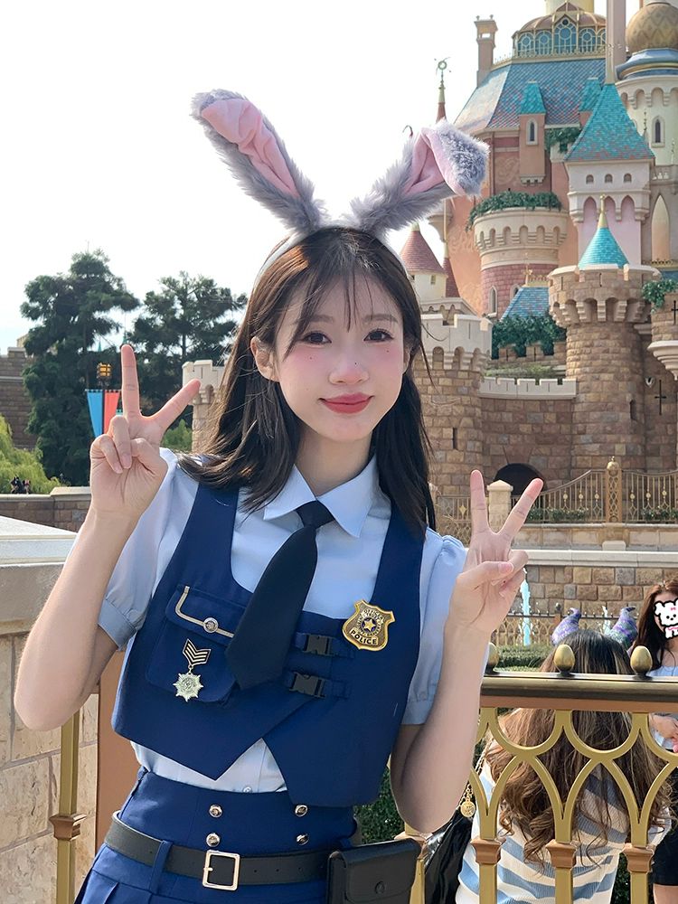 토끼 캐릭터 코스튬 여성 아이 촬영 파티 의상 변신 복장 세트 - 상세 이미지 2