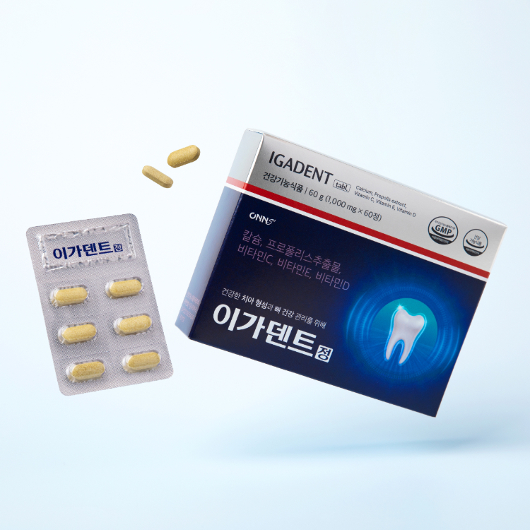 온누리약국 이가덴트 정 치아 뼈 건강 플라보노이드 칼슘 (+테라브레스 잇몸 가글 샤쉐 12ml) - 상세 이미지 2