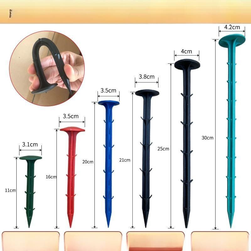 비닐 멀칭핀 고정핀 제초매트핀 고정못 철근결속 지면 방초 자형 텃밭 - 상세 이미지 3