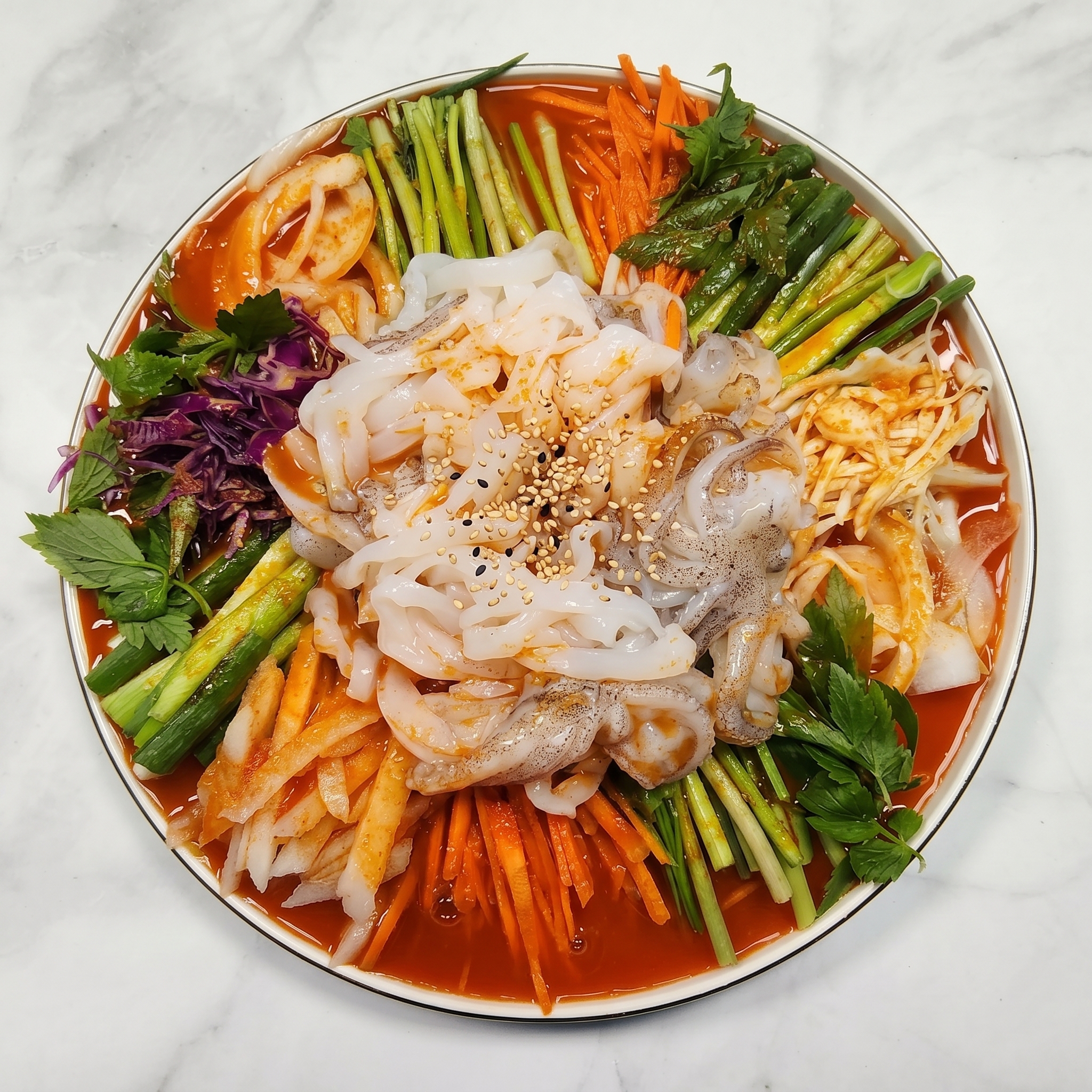 키치온 포항 한치 육수 물회 세트 밀키트 - 상품 이미지