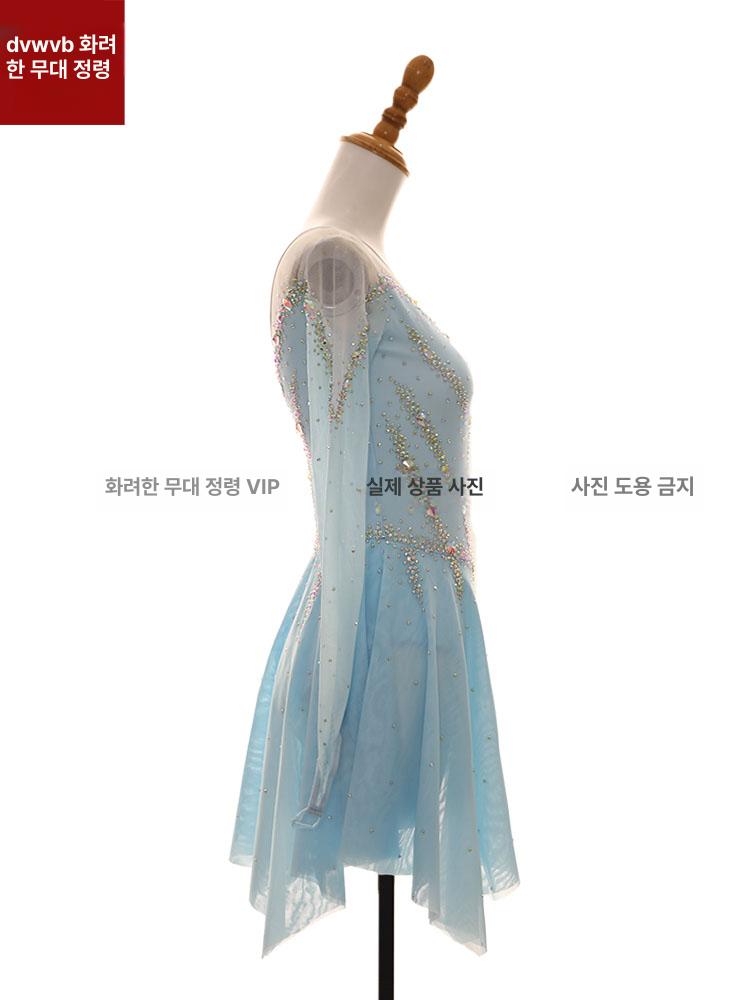 피겨 스케이팅 드레스 갈라쇼 의상 리듬체조 무대 성인 커스텀 스커트 경기복 이미지 6