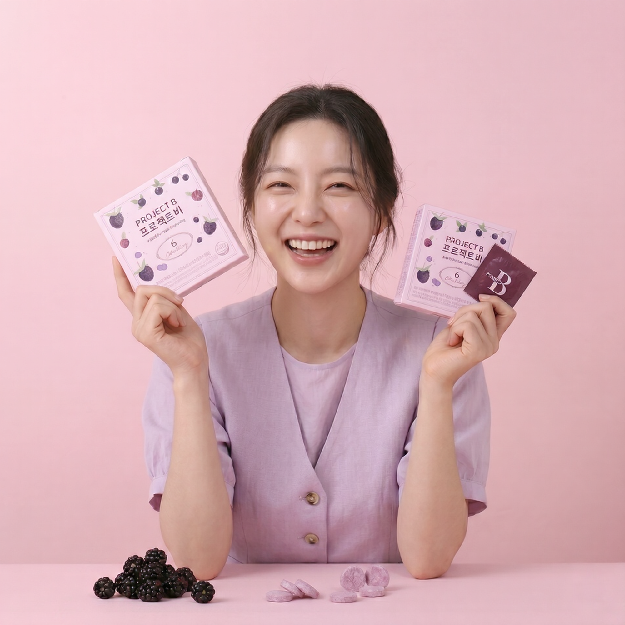 [여름 2+1 메가 기획전] 프로젝트비 3박스 구성 블랙베리 6종 비타민C 낙산균 - 상세 이미지 3