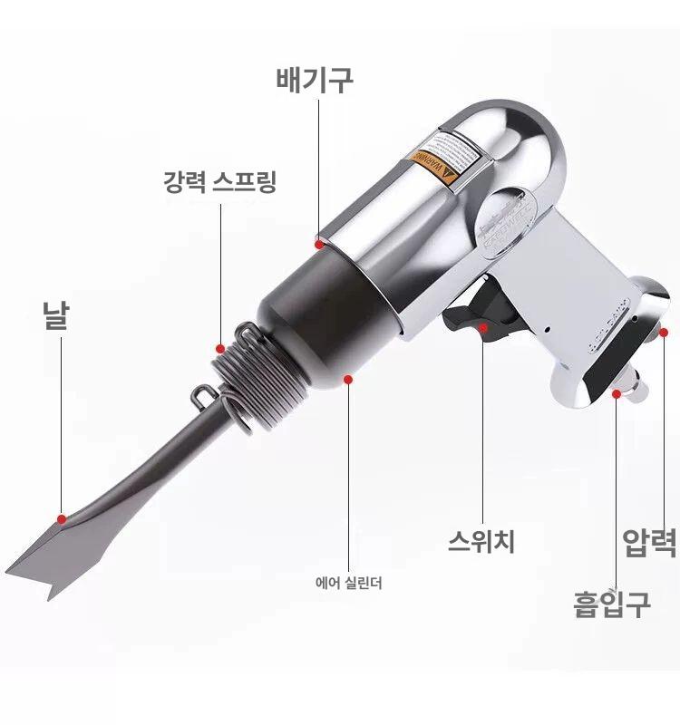 공압 분무기 녹 제거 휴대용 고압 분사 도구 페인트 코팅 제거 샌딩 시공 - 상세 이미지 5