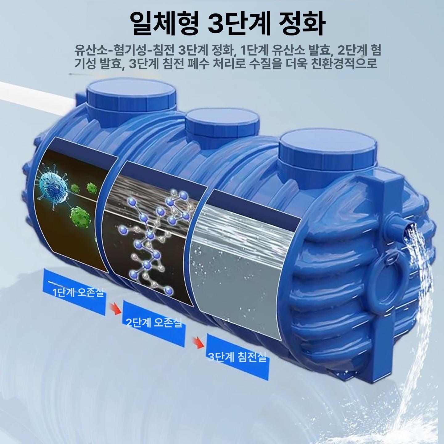 탱크 농막정화조 간이 농촌 농업용 농장 오물 오수통 폐수 단독정화조 오수처리 합병 이미지 6