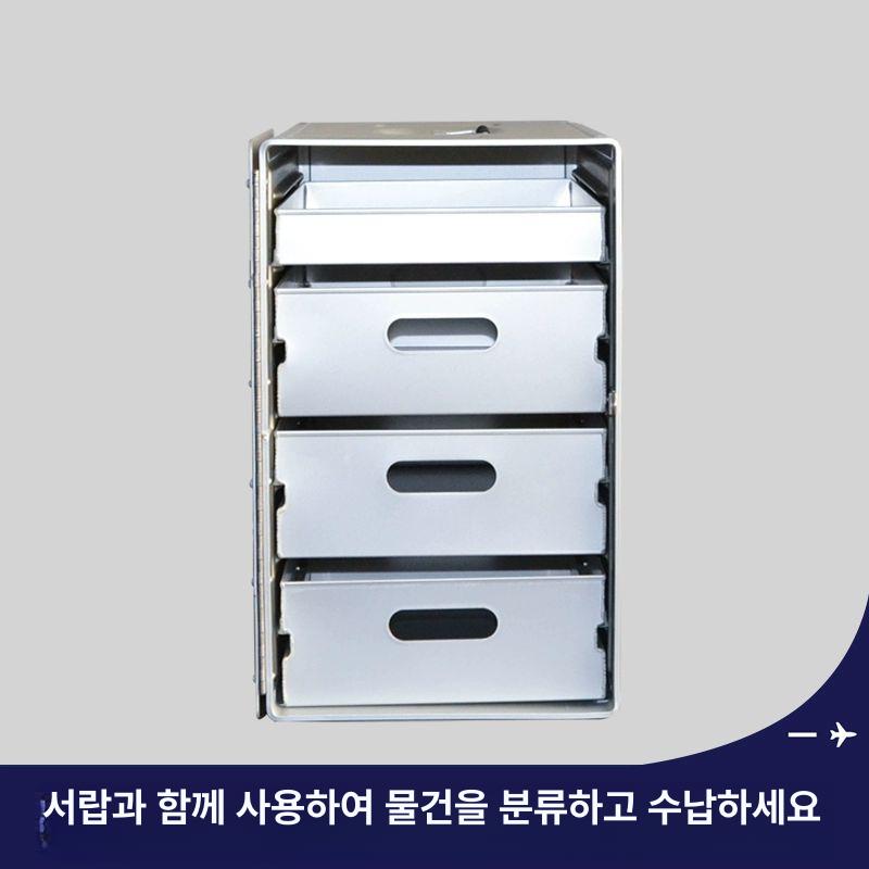 비행기 기내식 카트 항공사 서빙 트롤리 보관함 캐비닛 수하물 정리 수납 선반 - 상세 이미지 4