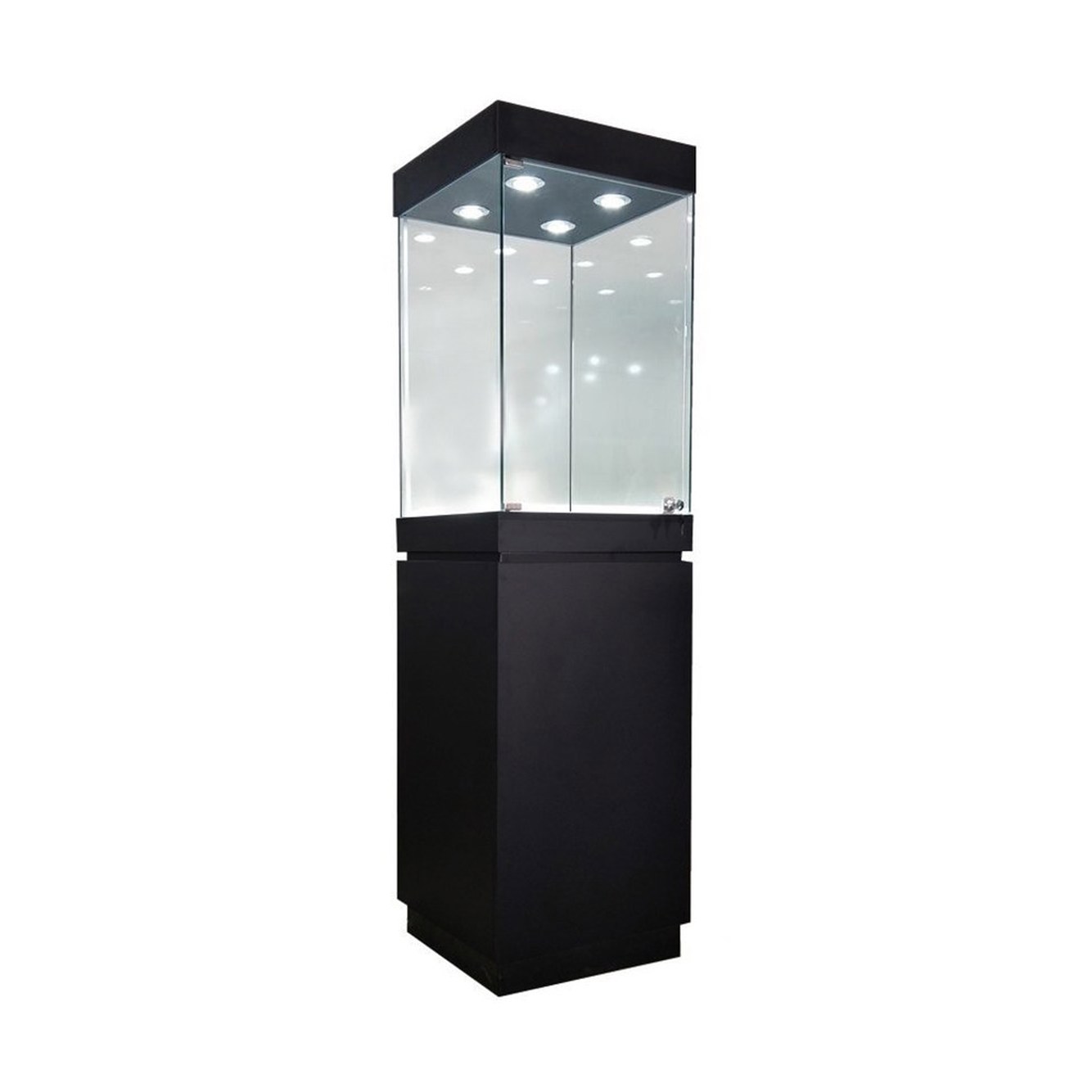 골동품 진열장 캐비닛 안경원 테이블 쇼핑몰 박물관 180CM 원목 거실 유물 인테리어 40X40X180 - 상세 이미지 2