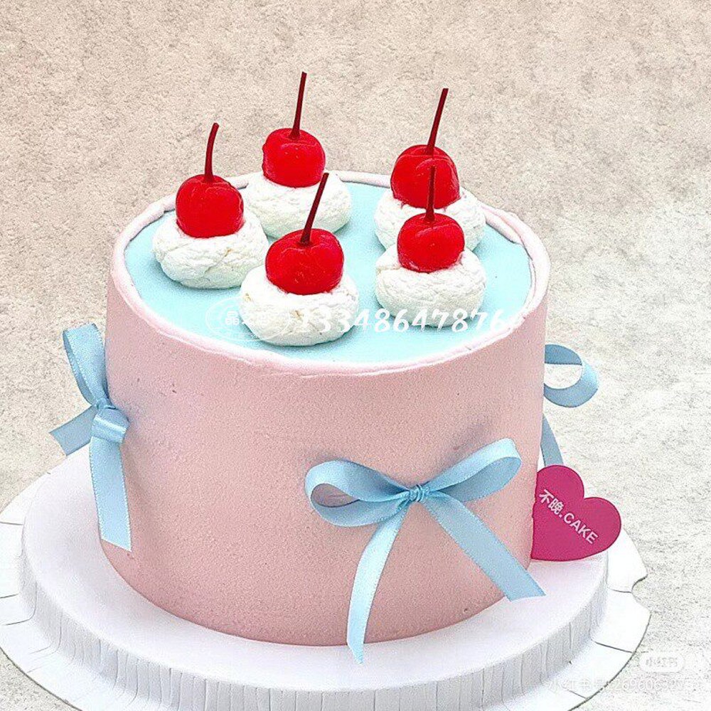 모형 케이크 레터링 칠순 생일 케이크모형 캐릭터 파티 생일케익 6인치 yb957 - 상세 이미지 3