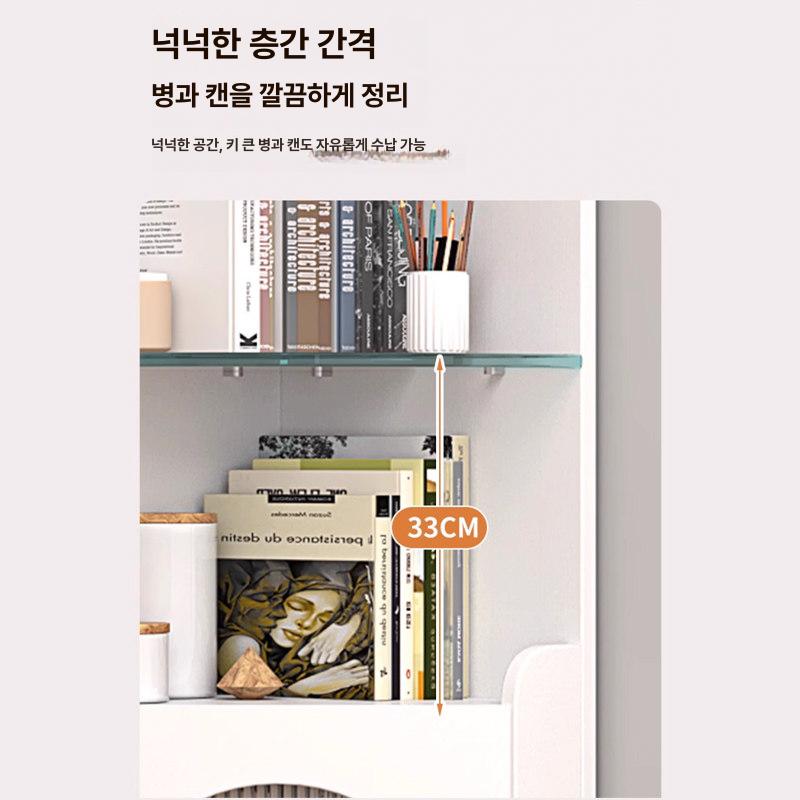 코너 수납장 좁은공간 선반 모서리 사이드 디스플레이 정리함 코너선반 - 상세 이미지 4