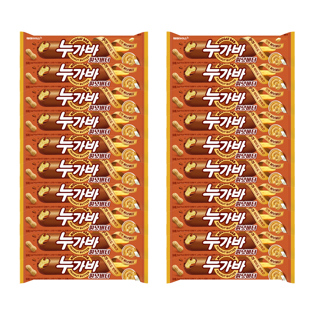 빙그레 누가바 피넛버터, 70ml, 40개 - 상품 이미지