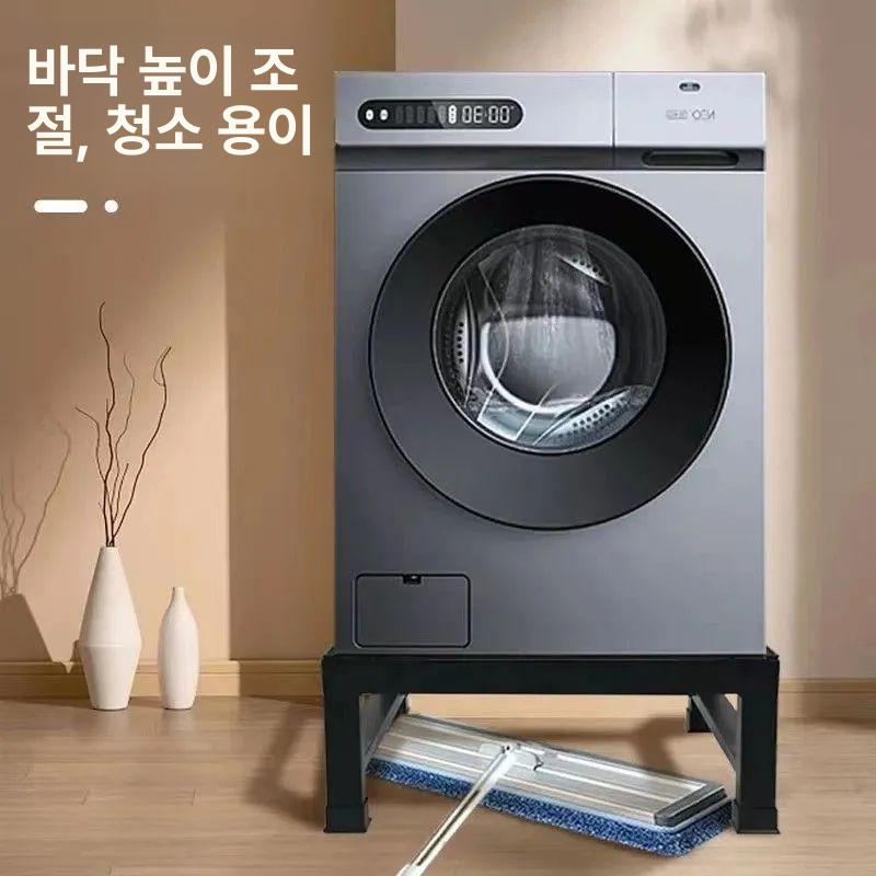 철제 앵글 선반 세탁실 베란다 높이조절 가능 경량 거치대 흰색 수납 정리 - 상세 이미지 4