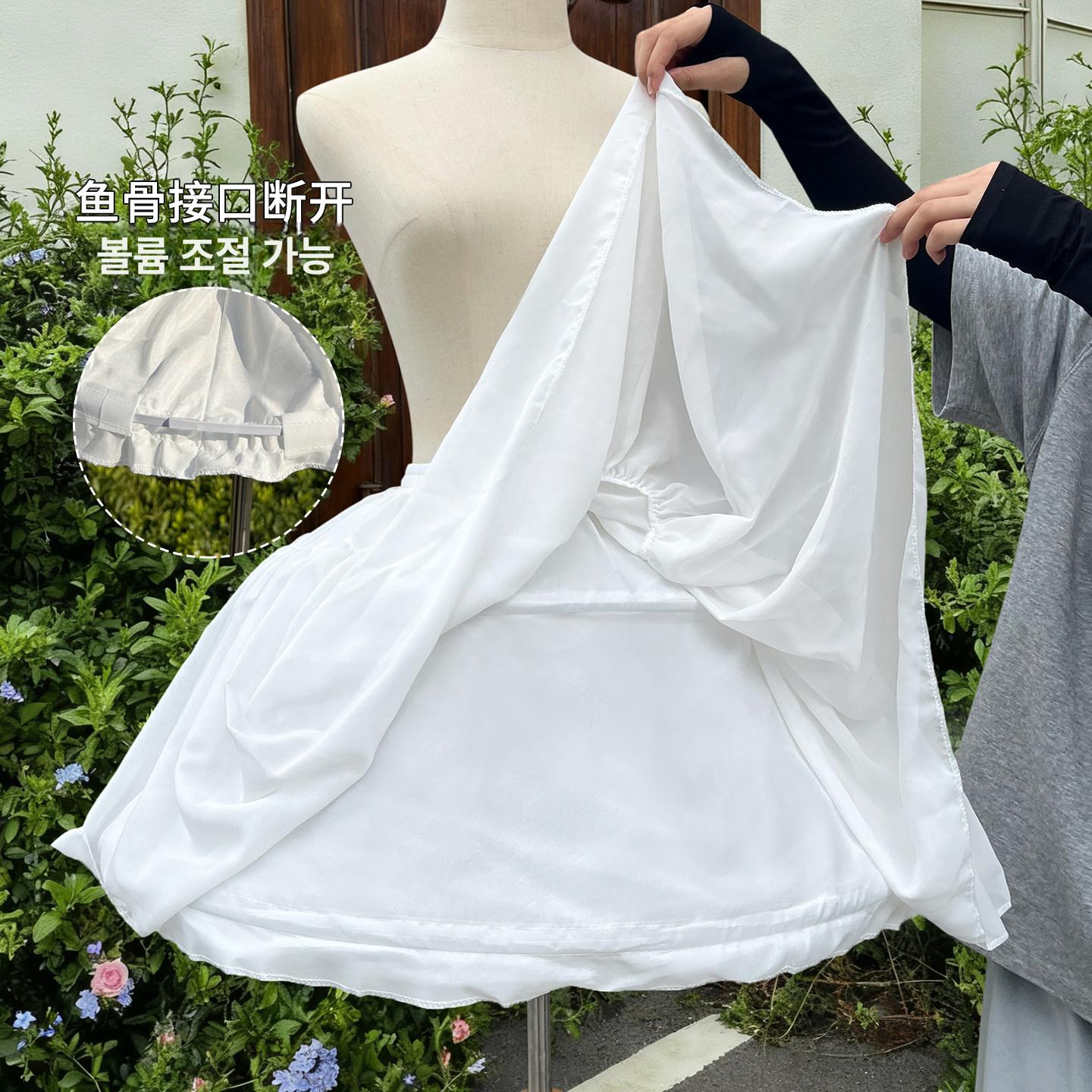 풍성한 한복 속치마 패티코트 볼륨업 캉캉 스커트 이너웨어 - 상세 이미지 4