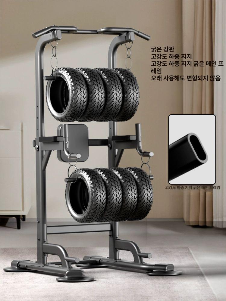 실내 철봉 윗몸일으키기바 문틀 설치형 근력운동기구 턱걸이 딥스 홈짐 운동용품 - 상세 이미지 4