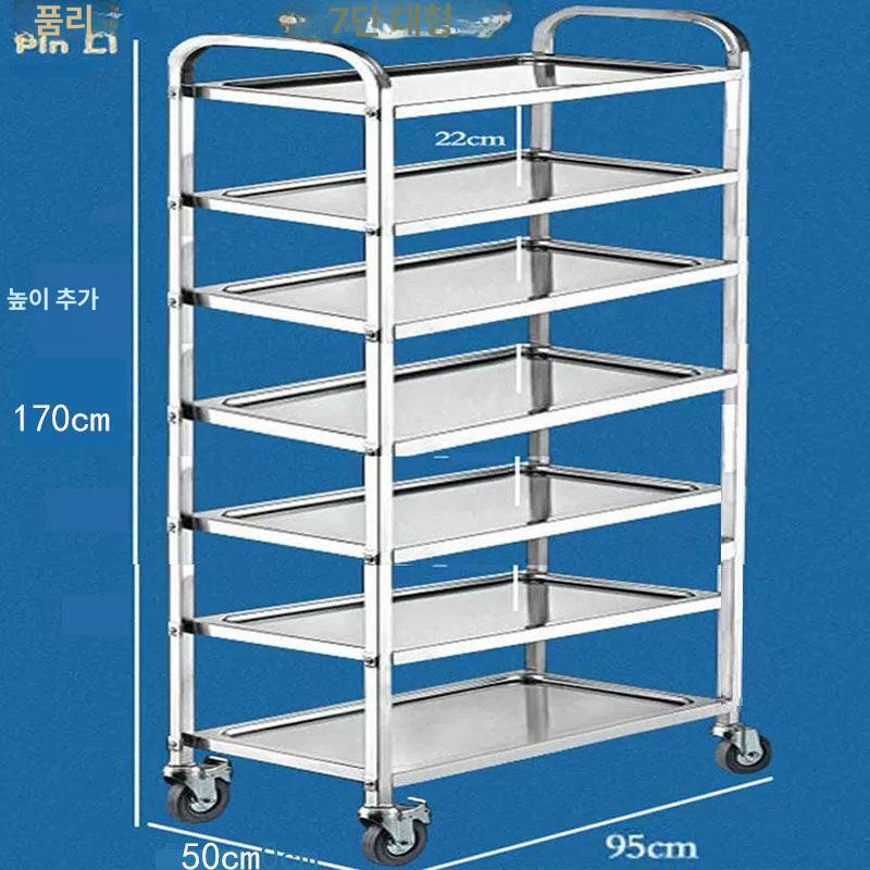 휴게소 퇴식대 업소용 디럭스 식판 5단 반납대 퇴식구 선반 대형 정리함 - 상세 이미지 3