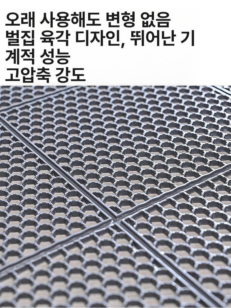 논슬립 산업용 안전 매트 미끄럼방지 작업 발판 건설현장 창고용 디딤판 보호패드 - 상세 이미지 2