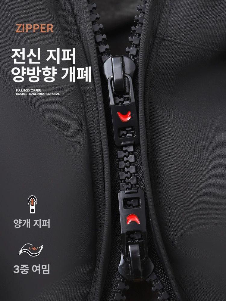 일체형 방한복 바이크 냉동창고 패딩 기모 근무복 겨울작업복 - 상세 이미지 4