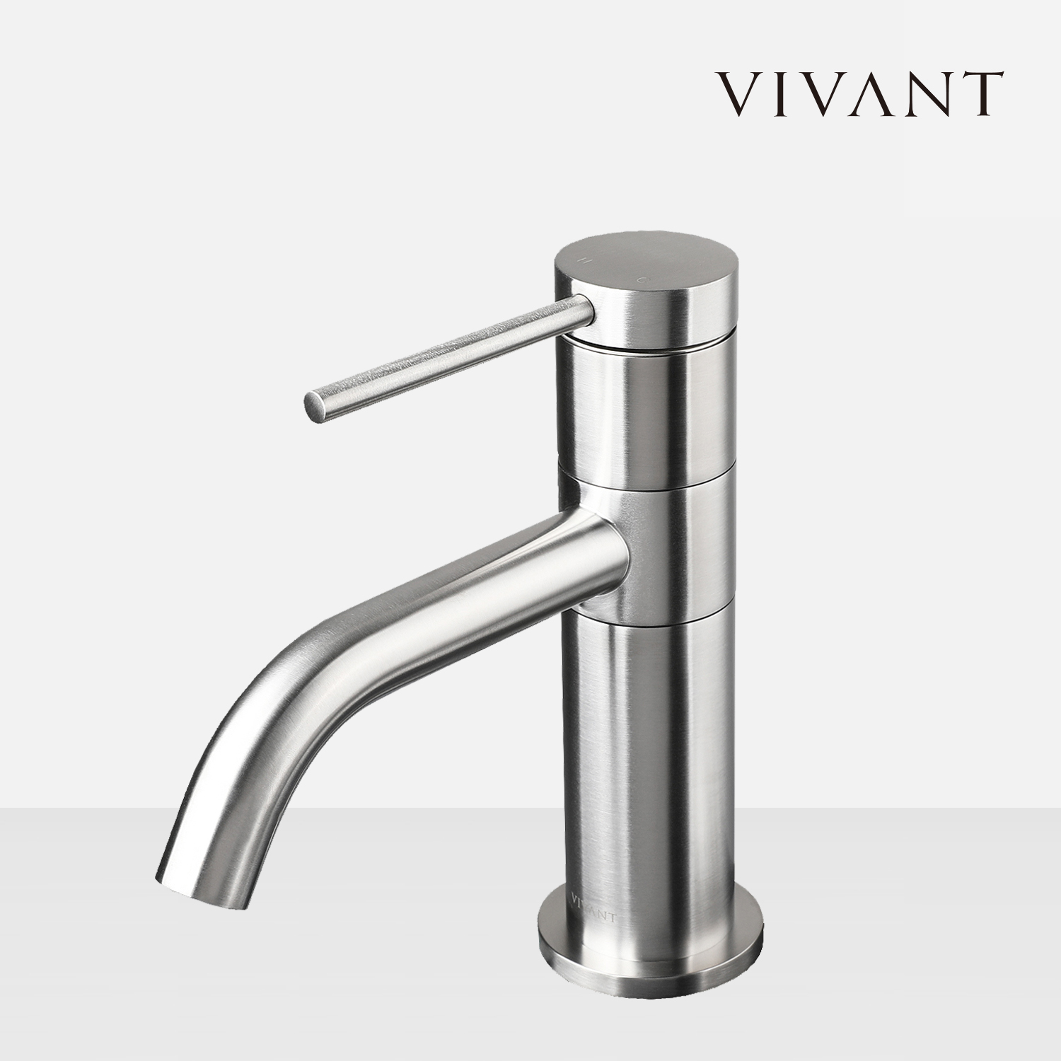 세면대수전 VAR342(MS) 무광코팅실버 욕실인테리어 수도꼭지교체리폼 비반트 VIVANT - 상품 이미지