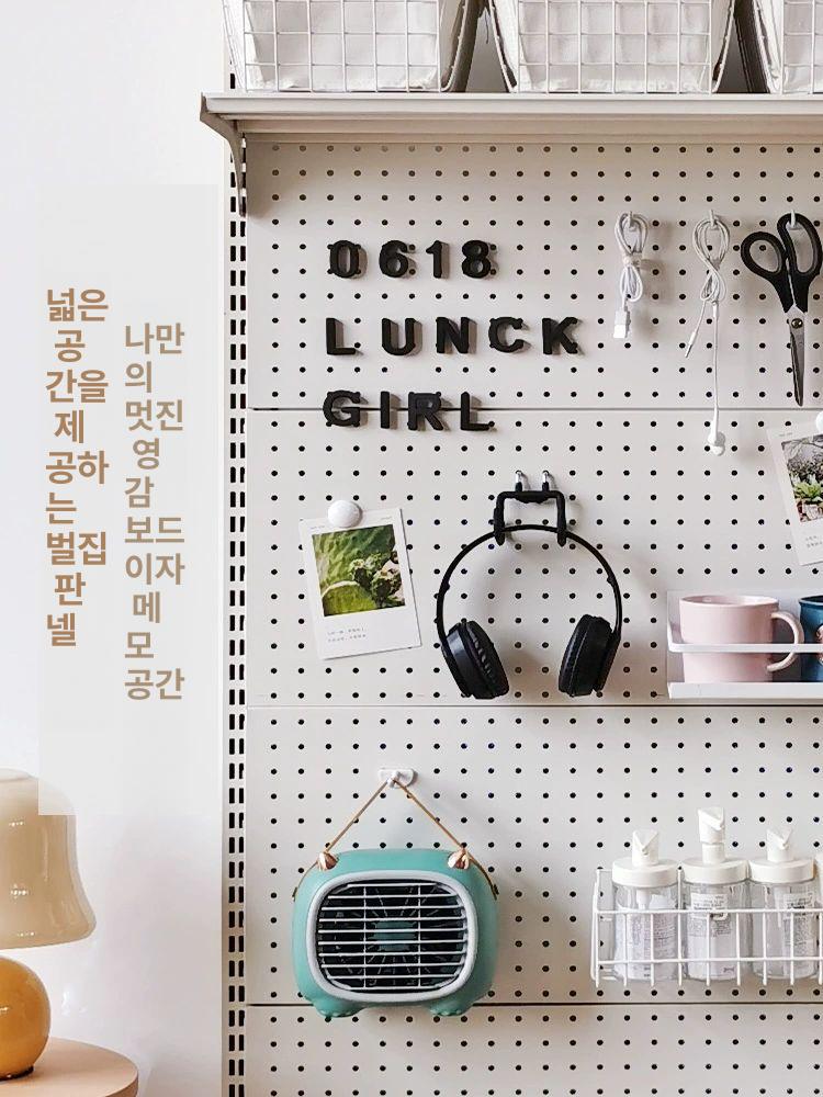 멀티 수납 선반 철제 타공판 정리대 책장 디스플레이 진열용 - 상세 이미지 5