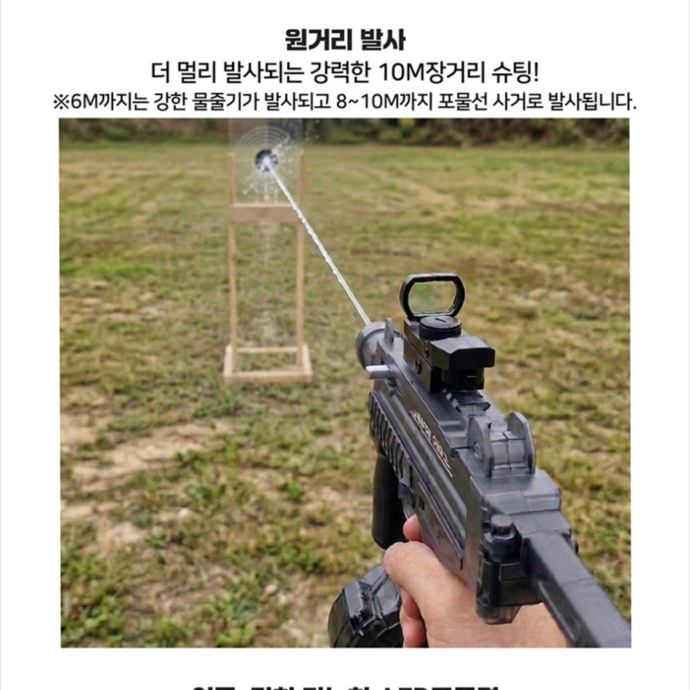 로니 블리츠 전동물총 자동 워터건 파워 물놀이 유아 성인 어린이 장난감 여름 스티커세트 - 상세 이미지 4