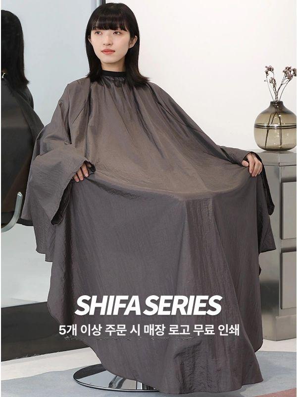 미용실 작업 가운 염색 숄더보 에스테틱 가운 팔있는 방수 앞치마 맞춤 로고 제작 - 상세 이미지 3