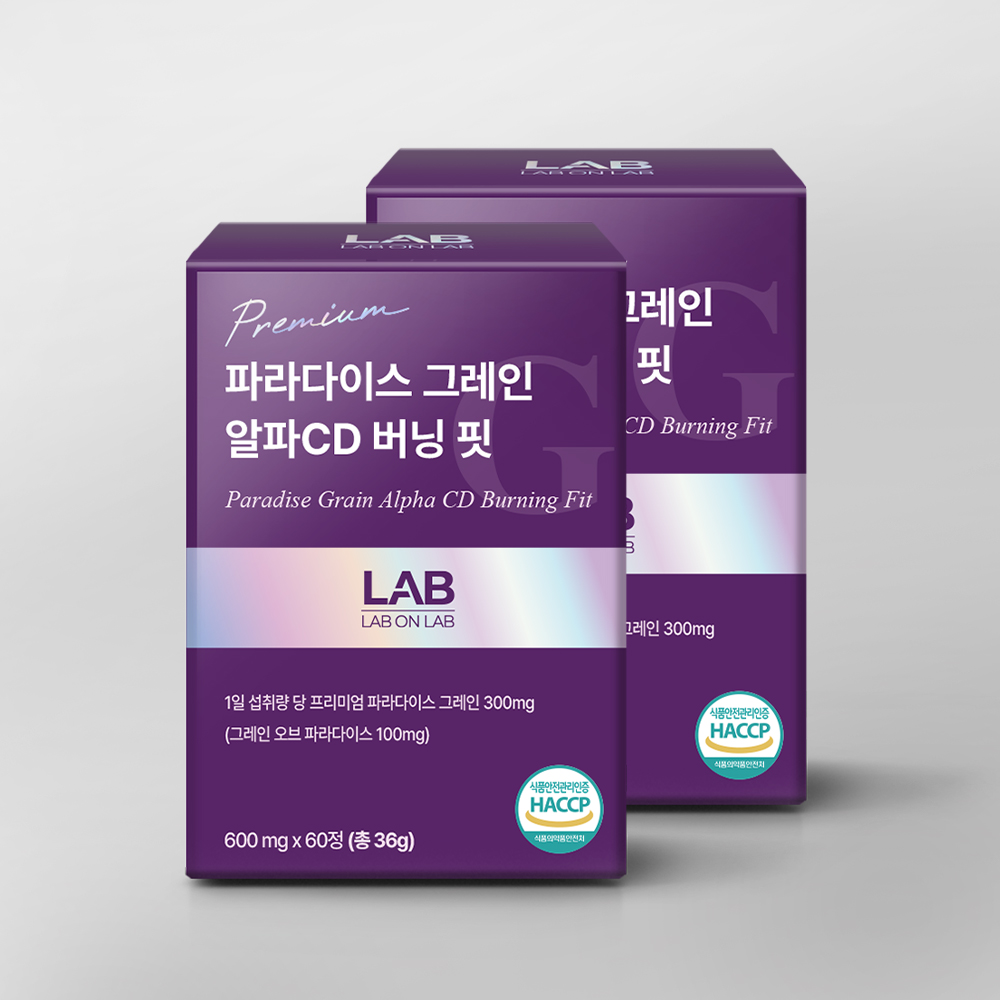 1+1 랩온랩 파라다이스 그레인 총120정 4개월분 미국산 버닝핏 그래인 상품 이미지