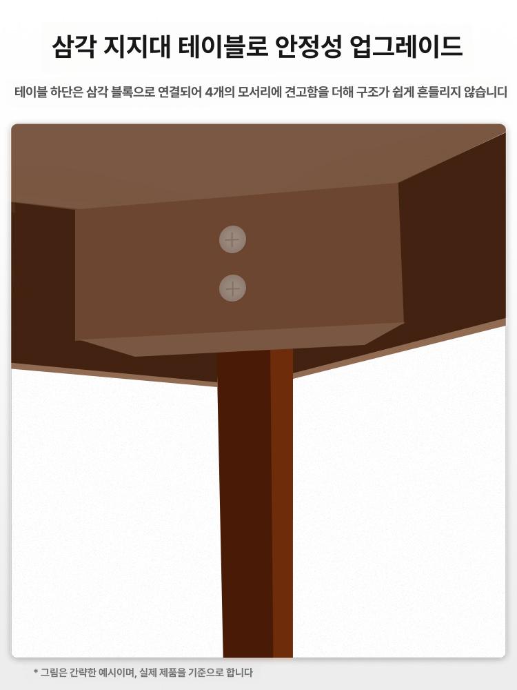 원목 책상 L자형 코너 책상 메이플 우드 테이블 학생 공부 사무용 가구 - 상세 이미지 4