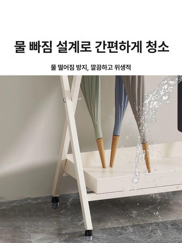 자석부착 철문 우산걸이 현관 수납 정리대 접이식 우산보관함 가정용 - 상세 이미지 3