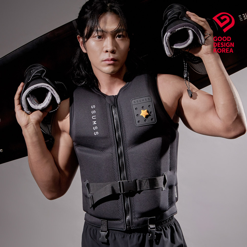 썸쓰 성인 구명조끼 라이프자켓 경량 얆은 부력조끼 워터파크 슬림핏 상품 이미지