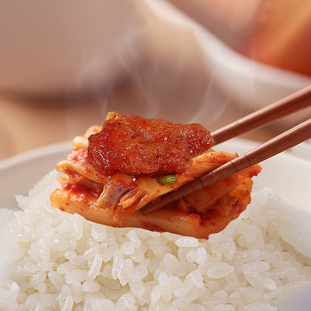 명태의 담백한 맛과 시원하면서 구수한 동호 프리미엄 명품 명태 배추 김치 2kg - 상세 이미지 2