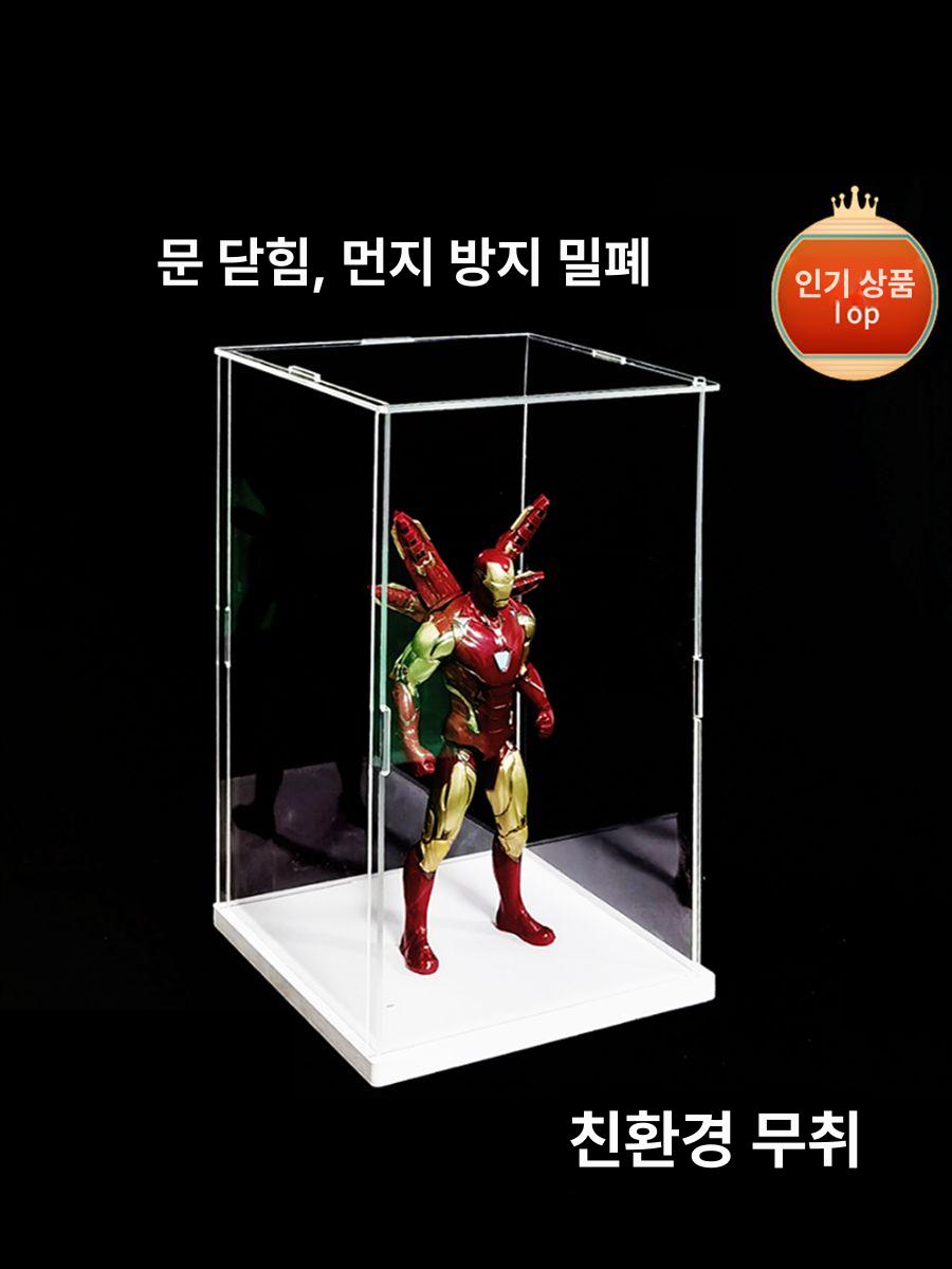 아크릴 쇼케이스 진열 피규어장식장 조명 인형 모델 컬렉션 피규어케이스 보관 선반 - 상세 이미지 4