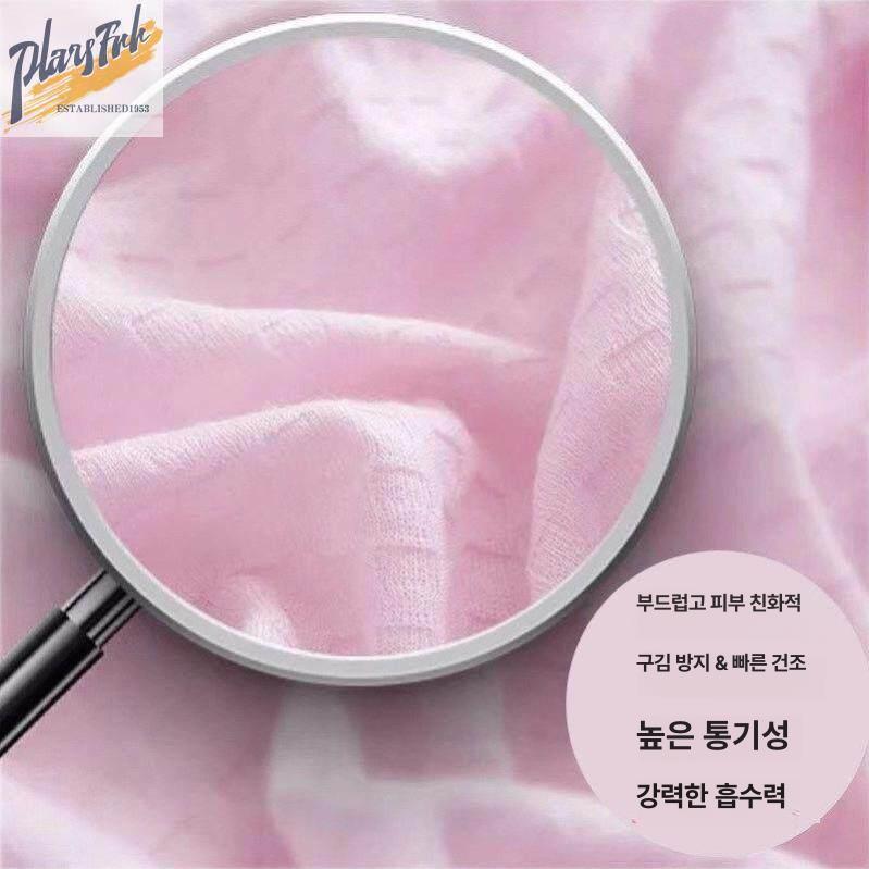 반팔샤워가운 얇은 여름 실내복 수면 속도 홈웨어 로브 목욕 - 상세 이미지 4
