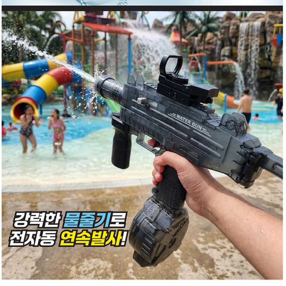 로니 블리츠 전동물총 자동 워터건 파워 물놀이 유아 성인 어린이 장난감 여름 스티커세트 - 상세 이미지 2