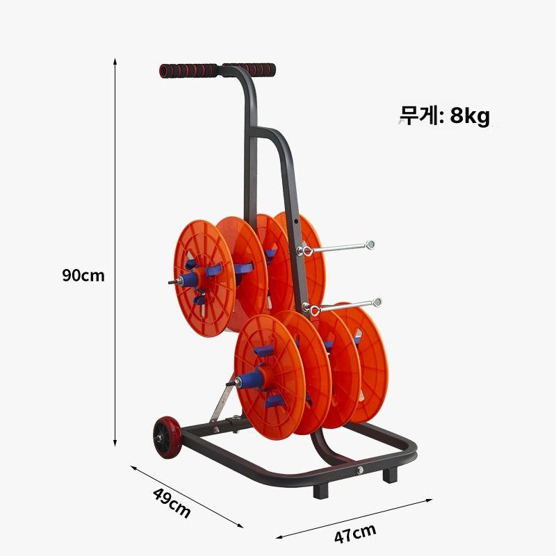 회전대 전선폴링기 권취기 거치대 릴 감개 드럼 포설기 방지 케이블포설 풀링기 이미지 6