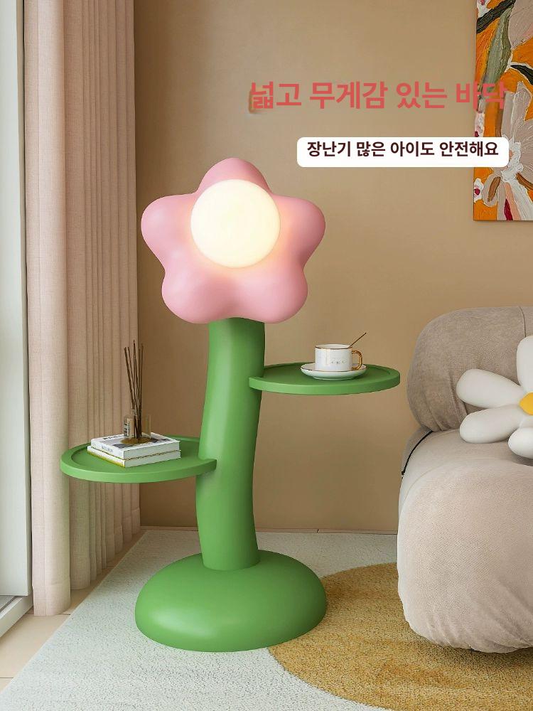꽃 테이블 스탠드 수유등 침대 옆 무드 조명 장미 LED 램프 인테리어 장식 - 상세 이미지 4