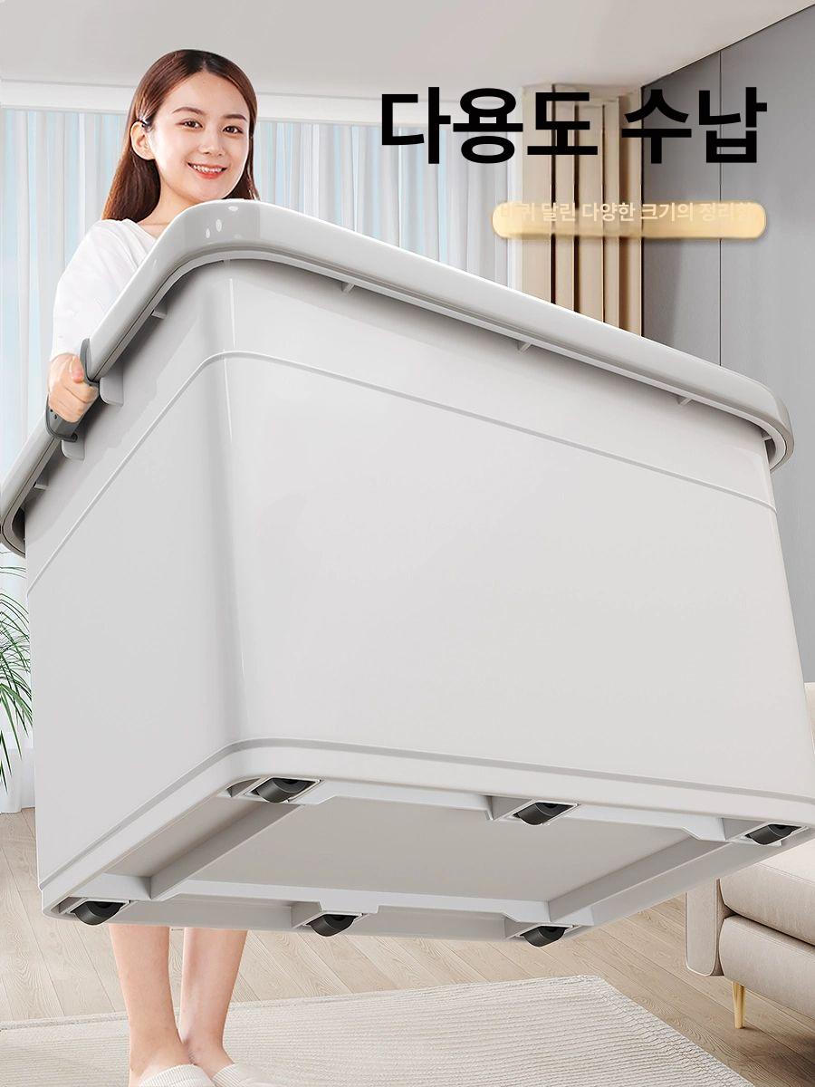대형 옷장수납 정리함 의류보관 패브릭박스 책정리 펜트리수납용 다목적수납함 - 상세 이미지 3