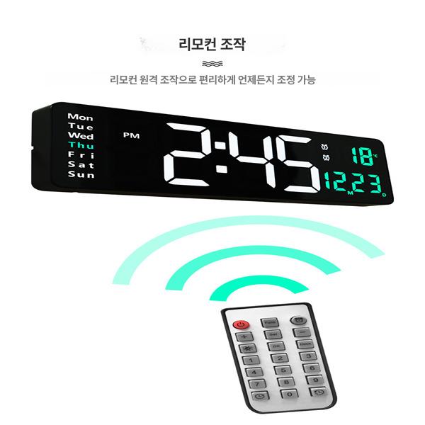 대형무선벽시계 벽걸이시계 인테리어 거실시계 벽걸이디지털시계 모던 대형벽시계 - 상세 이미지 3