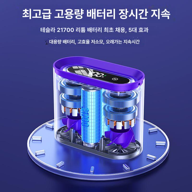 휴대용 목풍기 허리선풍기 강력 냉방 여름 야외 캠핑 휴가용 미니 휴대 무선 충전식 개인 쿨링 - 상세 이미지 5